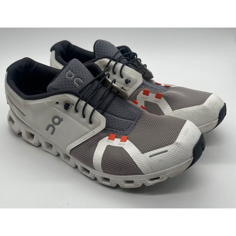 On Running Cloud 5 Mens Sneakers Zinc White Gray 59.97741 Size 12